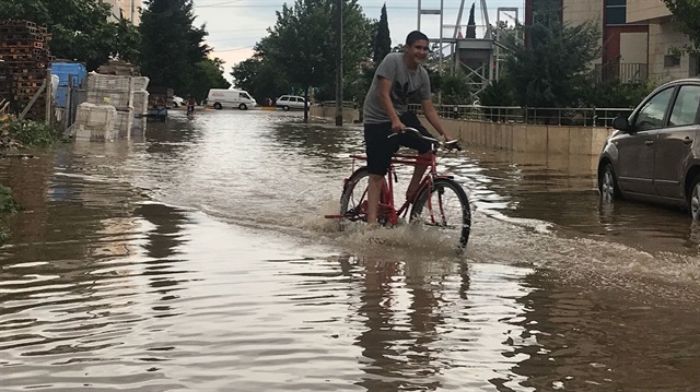 Kırklareli'nde sağanak etkili oldu
