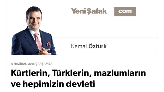 Kürtlerin, Türklerin, mazlumların ve hepimizin devleti