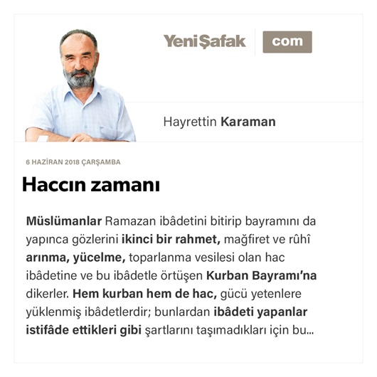 Haccın zamanı