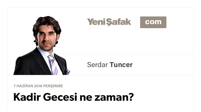 Kadir Gecesi ne zaman?