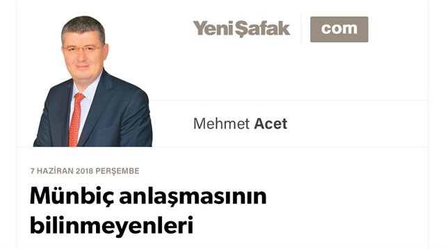 Münbiç anlaşmasının bilinmeyenleri