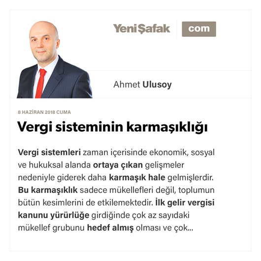 Vergi sisteminin karmaşıklığı