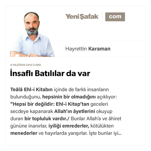 İnsaflı Batılılar da var