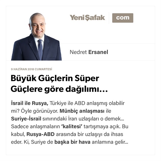 Büyük Güçlerin Süper Güçlere göre dağılımı...