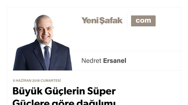 Büyük Güçlerin Süper Güçlere göre dağılımı...