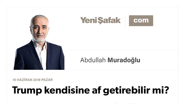 Trump kendisine af getirebilir mi?