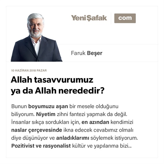 Allah tasavvurumuz ya da Allah nerededir?