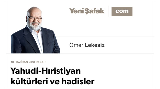 Yahudi-Hıristiyan kültürleri ve hadisler
