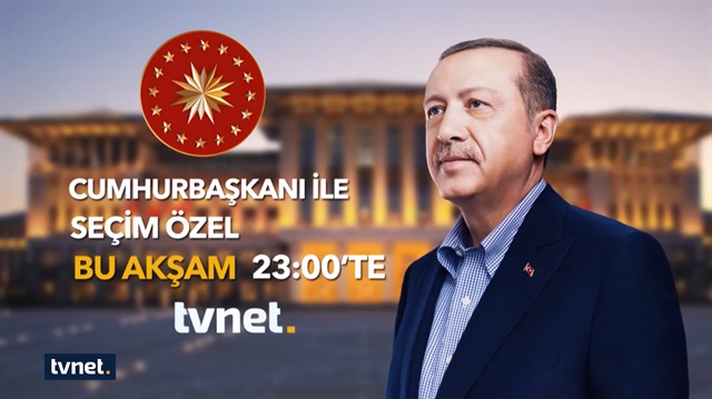 Seçim özel bu akşam 23.00'te TVNET'te
