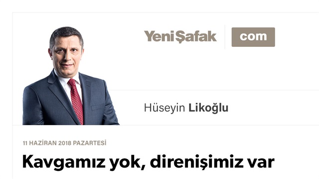 Kavgamız yok, direnişimiz var