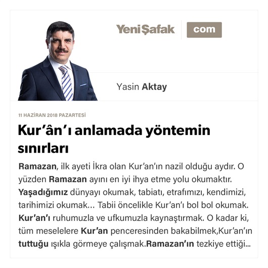 Kur’ân’ı anlamada yöntemin sınırları