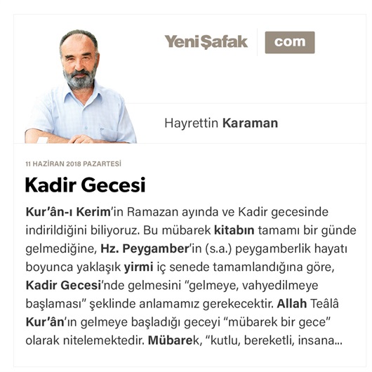 Kadir Gecesi