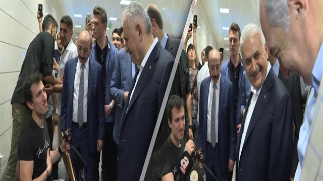 Kemençe çalan genci gören Yıldırım'ın harçlık muhabbeti güldürdü