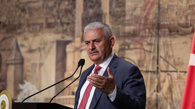 Turkish PM Yildirim in Istanbul