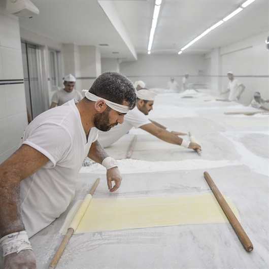 Baklava üreticilerini bayram telaşı sardı