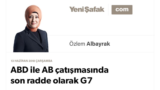 ABD ile AB çatışmasında son radde olarak G7
