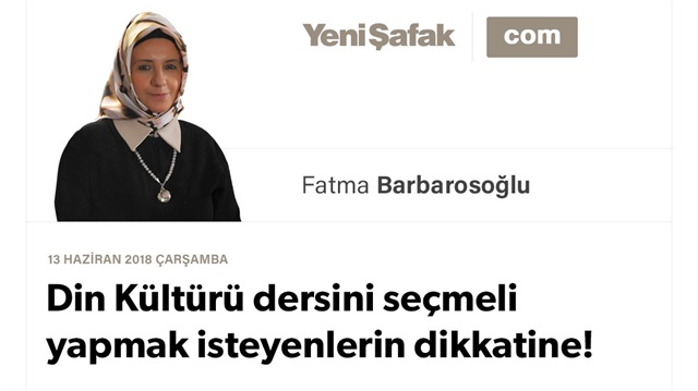 Din Kültürü dersini seçmeli yapmak isteyenlerin dikkatine!