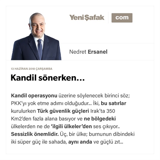 Kandil sönerken...