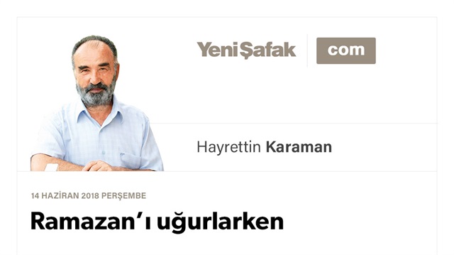 Ramazan’ı uğurlarken