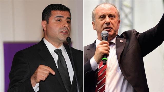 Selahattin Demirtaş ve Muharrem İnce.