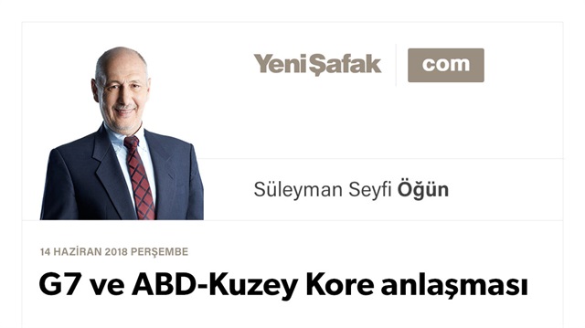 G7 ve ABD-Kuzey Kore anlaşması