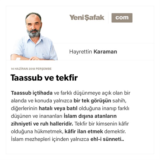 Taassub ve tekfir