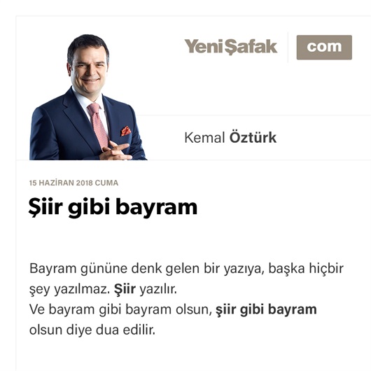 Şiir gibi bayram