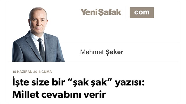 İşte size bir “şak şak” yazısı: Millet cevabını verir