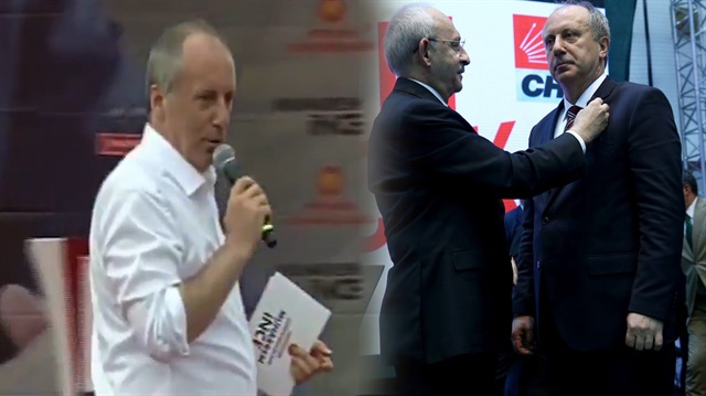 Parti rozetini çıkaran İnce CHP vekillerine oy istiyor