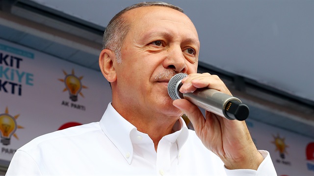 Turkish President Recep Tayyip Erdoğan in Turkey's Samsun