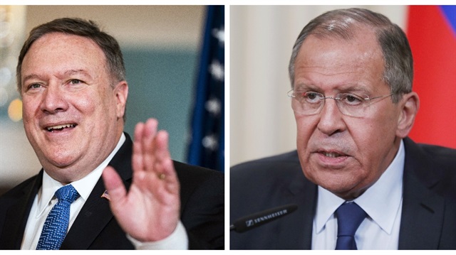 Image result for Foreign Minister Sergei Lavrov and U.S. Secretary of State Mike Pompeo