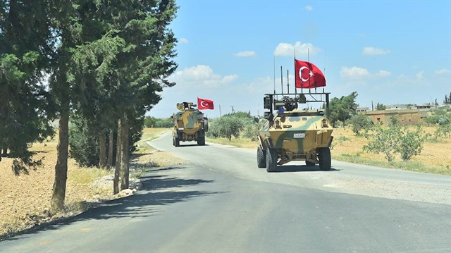 Turkish units conduct patrols in Syria's Manbij  