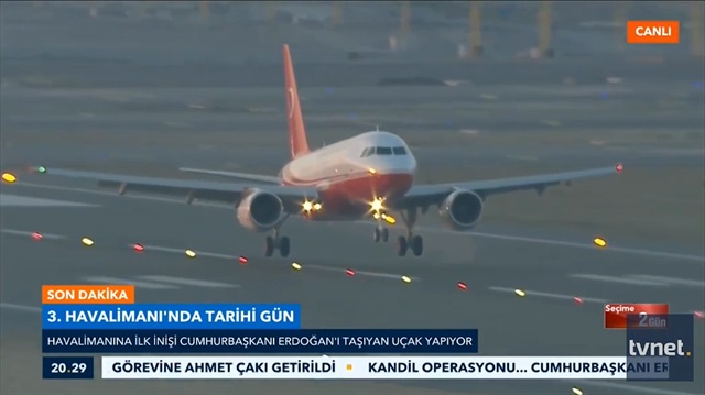 Üçüncü havalimanı'nda tarihi anlar