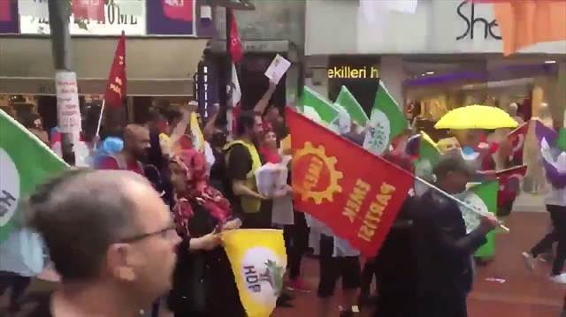 Muharrem İnce'nin Maltepe mitinginde HDP bayrakları