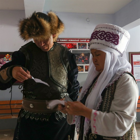 Van'daki Kırgız Türkleri sandık başında