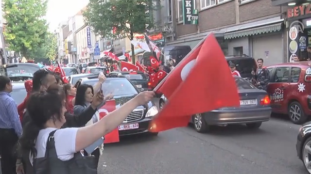 Erdoğan, AK Party supporters celebrate election victory in Belgium