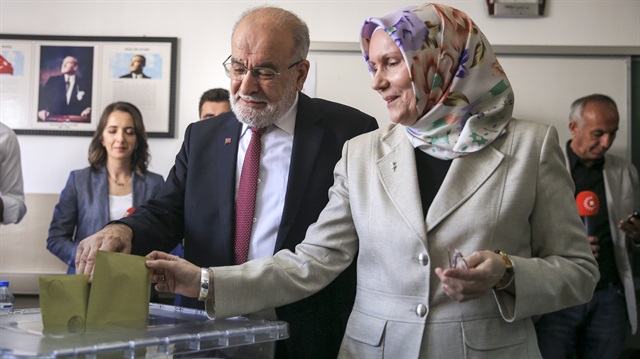 Saadet Partisi Genel Başkanı ve Cumhurbaşkanı Adayı Temel Karamollaoğlu.