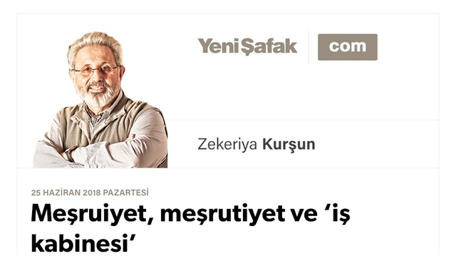 Meşruiyet, meşrutiyet ve ‘iş kabinesi’