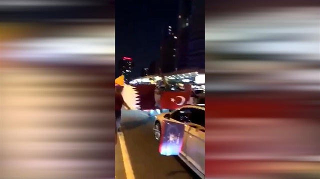 Citizens wave Turkish flags, celebrate Erdoğan victory in Qatar