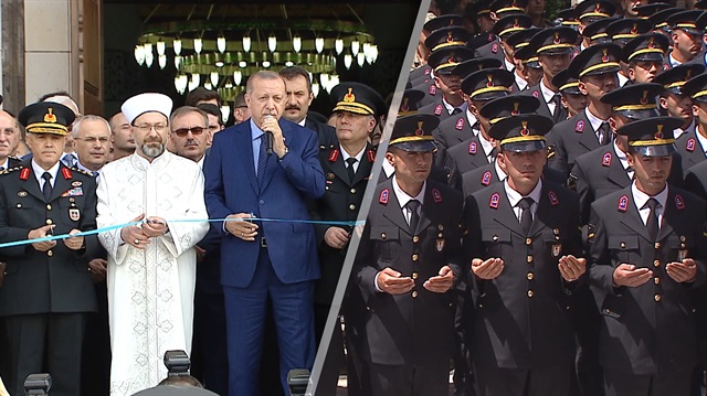 Erdoğan Jandarma Akademisi Camii'nin açılış törenine katıldı