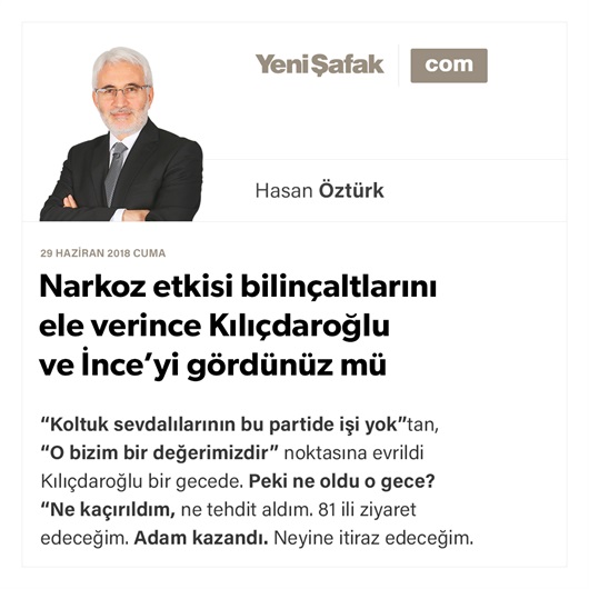 Narkoz etkisi bilinçaltlarını ele verince Kılıçdaroğlu ve İnce’yi gördünüz mü