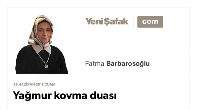 Yağmur kovma duası