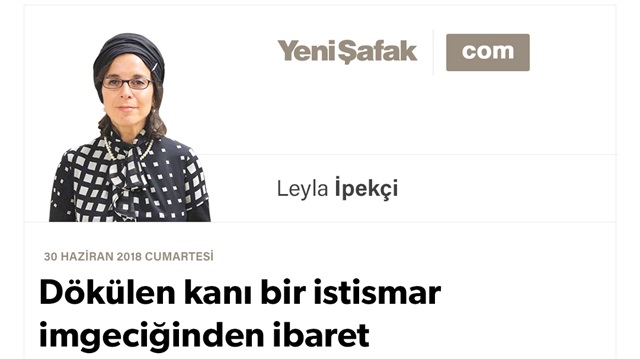 Dökülen kanı bir istismar imgeciğinden ibaret gören demokrat kafa!