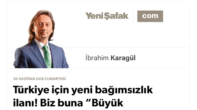 Türkiye için yeni bağımsızlık ilanı! Biz buna “Büyük Yürüyüş” diyoruz..
