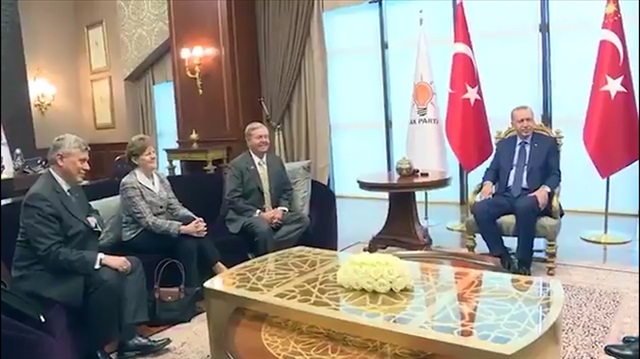 Cumhurbaşkanı Erdoğan, ABD'li senatörleri kabul etti