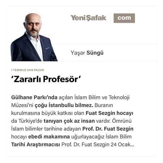 ‘Zararlı Profesör’