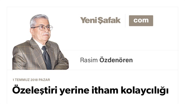 Özeleştiri yerine itham kolaycılığı
