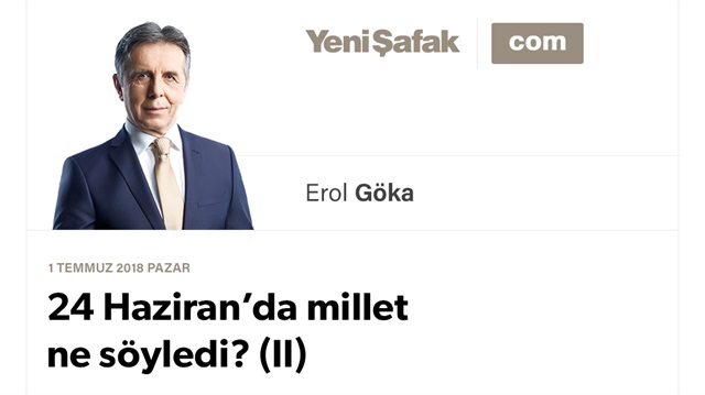 24 Haziran’da millet ne söyledi? (II)
