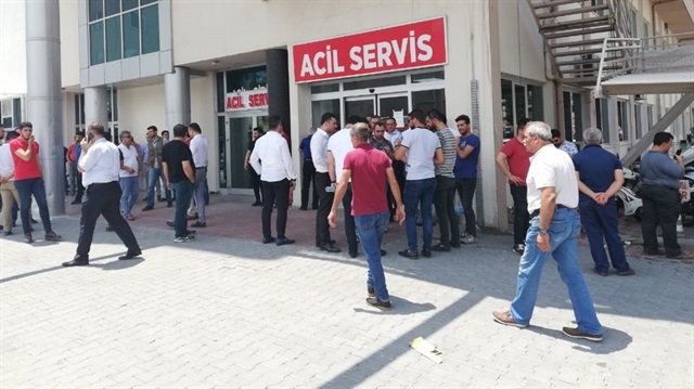 Bacağından yaralanan Başkan Devrim Murat Aksoy, Osmaniye Devlet Hastanesine kaldırıldı.