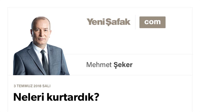 Neleri kurtardık?